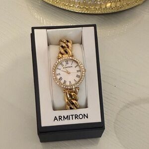 Armitron Gold Chain-Link Women's Watch